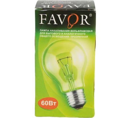 Лампа накаливания FAVOR А50 230-60 8101303