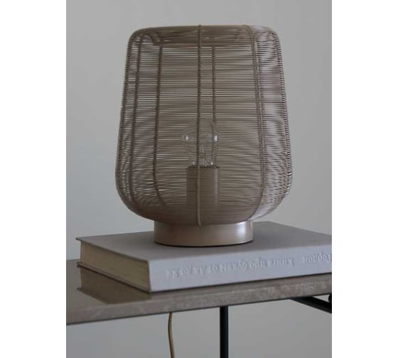 Лампа настольная Bergenson Bjorn Vinger, d22x26 см, бежевая BB0000712