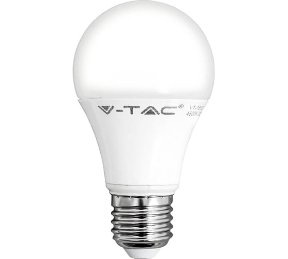 Светодиодная лампа V-TAC VT-1853 А60, 10Вт, Е27, 220В, 2700К 4209