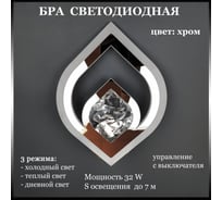Бра JUPITER LIGHTING 32W, LED, 230V LI-9801/1 хром