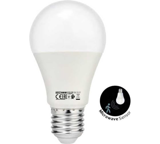 Светодиодная лампа с датчиком движения Horoz Electric FORCE-10 10W 4200K E27 170-240V 001-067-0010 HRZ33002811