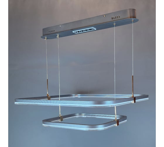 Люстра JUPITER LIGHTING серебро+Золотой Хром-Пульт- радио 2,4G, 132W+5W LED 230V DK-6302/2 Сер