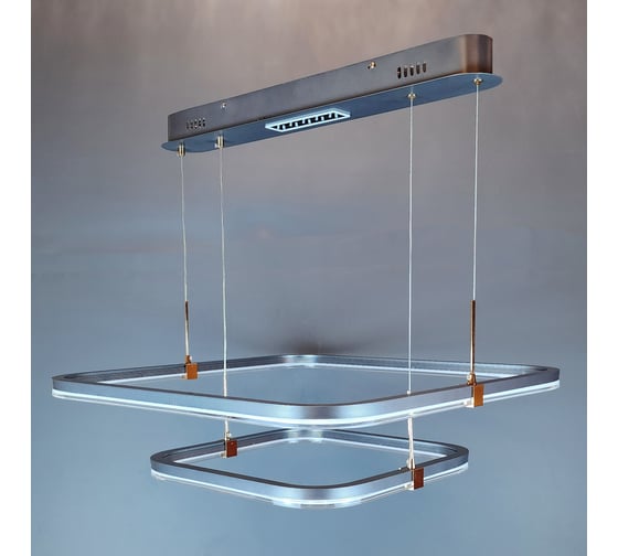 Люстра JUPITER LIGHTING серебро+Золотой Хром-Пульт- радио 2,4G, 132W+5W LED 230V DK-6302/2 Сер