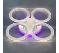 Люстра JUPITER LIGHTING LI-8488-B/4 Бел (РБГ)-Пульт- радио 2,4G, 88W+8W LED 230V LI-8488-B/4 бел РГБ
