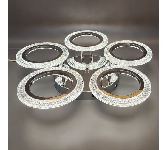 Люстра JUPITER LIGHTING Пульт- радио 2,4G, 70W LED 230V LI-8488-A/5 Хром
