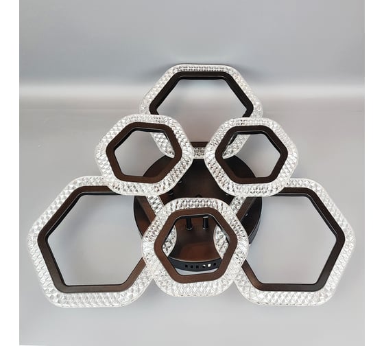 Люстра JUPITER LIGHTING черный-Пульт- радио 2,4G, 96W LED 230V LI-8490 C/3+3A чер