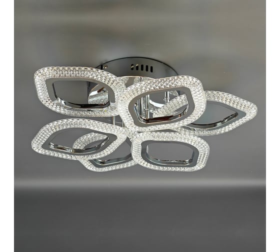 Люстра JUPITER LIGHTING LI-8489 A/3+3 Хром (РГБ)-Пульт- радио 2,4G, 78W+7W LED 230V LI-8489 A/3+3 хром РГБ