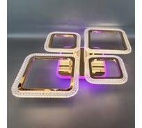 Люстра JUPITER LIGHTING LI-8491 C/2+2 Золотой Хром (РГБ)-Пульт- радио 2,4G, 84W+8W LED 230V LI-8491 C/2+2 Зол РГБ