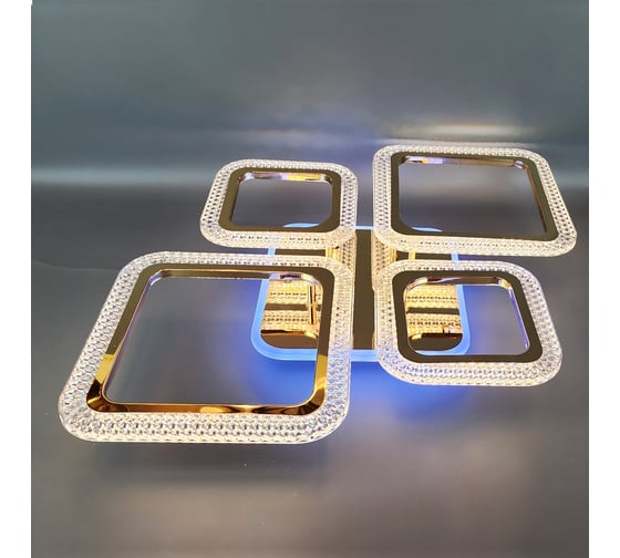 Люстра JUPITER LIGHTING LI-8491 C/2+2 Золотой Хром (РГБ)-Пульт- радио 2,4G, 84W+8W LED 230V LI-8491 C/2+2 Зол РГБ