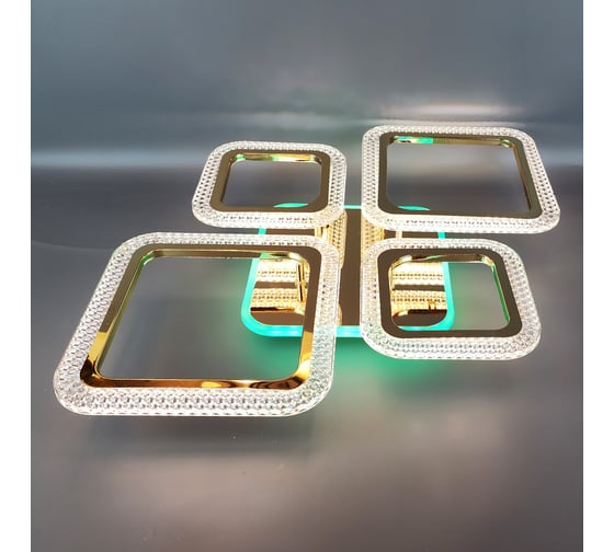 Люстра JUPITER LIGHTING LI-8491 C/2+2 Золотой Хром (РГБ)-Пульт- радио 2,4G, 84W+8W LED 230V LI-8491 C/2+2 Зол РГБ