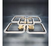Люстра JUPITER LIGHTING золотой Хром-Пульт- радио 2,4G, 130W LED 230V LI-8491 B/4+1 Зол