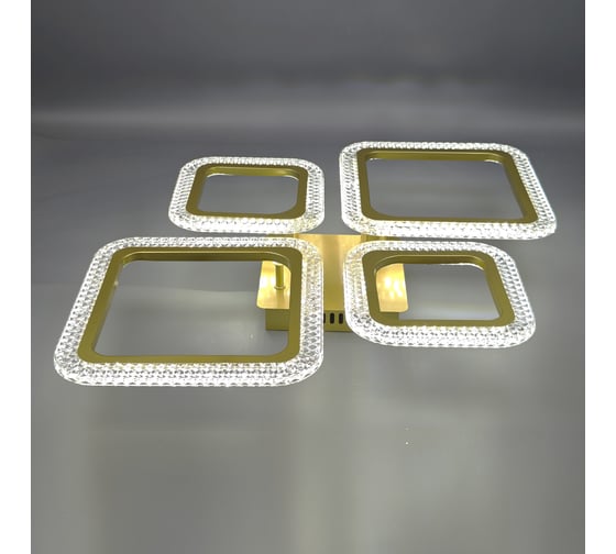 Люстра золотой Хром-Пульт- радио 2,4G, 84W LED 230V JUPITER LIGHTING LI-8491 C/2+2 Зол