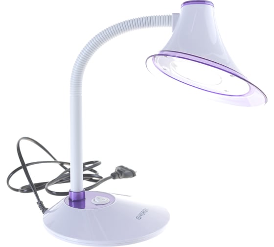Электрическая настольная лампа Energy EN-LED20-2 бело-фиолетовый 366033