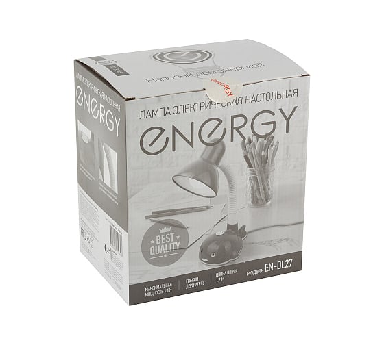 Электрическая настольная лампа Energy EN-DL27 голубая 366054