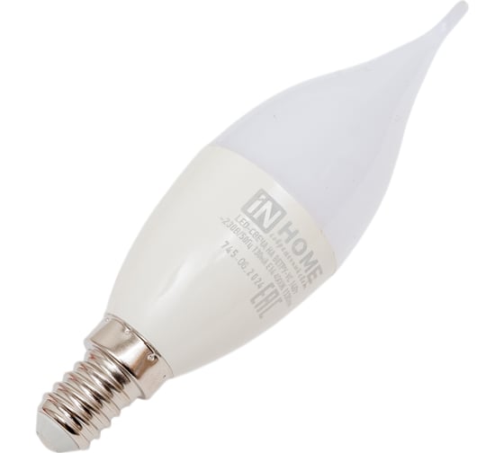 Лампа светодиодная IN HOME LED-СВЕЧА НА ВЕТРУ-VC 14Вт, 230В, E14, 4000K, 1330Лм 4690612054377