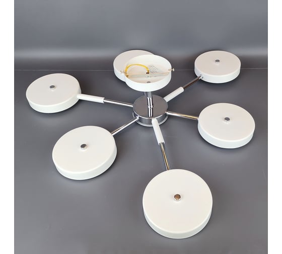 Люстра JUPITER LIGHTING XI-3206/6 WH + CR,3000K-54W;6000K-54W;4000K-108W XI-3206/6 WH+CR