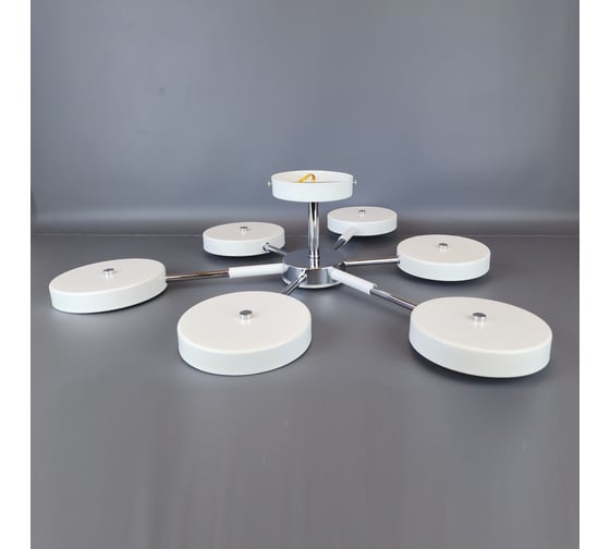 Люстра JUPITER LIGHTING XI-3206/6 WH + CR,3000K-54W;6000K-54W;4000K-108W XI-3206/6 WH+CR