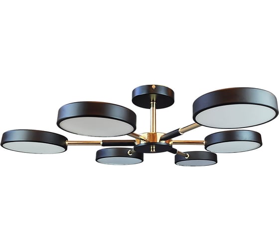 Люстра JUPITER LIGHTING 3000K-54W;6000K-54W;4000K-108W XI-3206/6 BK+FGD