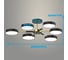 Люстра JUPITER LIGHTING 3000K-54W;6000K-54W;4000K-108W XI-3206/6 BK+FGD 6