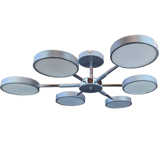 Люстра JUPITER LIGHTING XI-3206/6 Grey +CR,3000K-54W;6000K-54W;4000K-108W XI-3206/6 Grey+CR 1