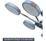 Люстра JUPITER LIGHTING XI-3206/6 Grey +CR,3000K-54W;6000K-54W;4000K-108W XI-3206/6 Grey+CR 3