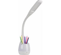 Настольная лампа светильник с органайзером и держателем для телефона DASWERK LED, 5Вт, белый,, 238326