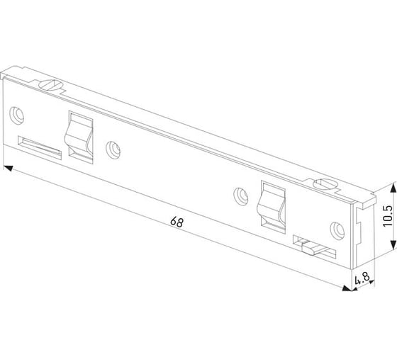 Прямой коннектор Elektrostandard Mini Magnetic черный a067996