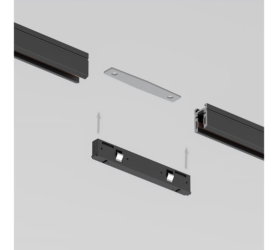Прямой коннектор Elektrostandard Mini Magnetic черный a067996