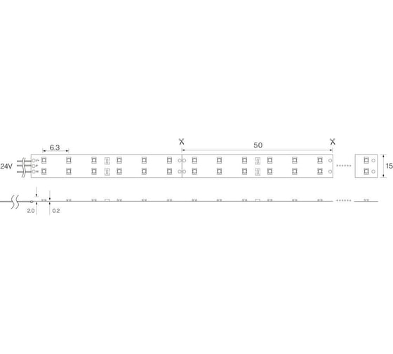 Cветодиодная LED лента FERON LS603, 60SMD(2835)/м 4.8Вт/м 5м IP20 12V 3000К 27597
