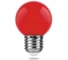 Лампа FERON LED 1вт Е27, красный, шар 25116 2