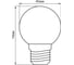 Лампа FERON LED 1вт Е27, красный, шар 25116 7