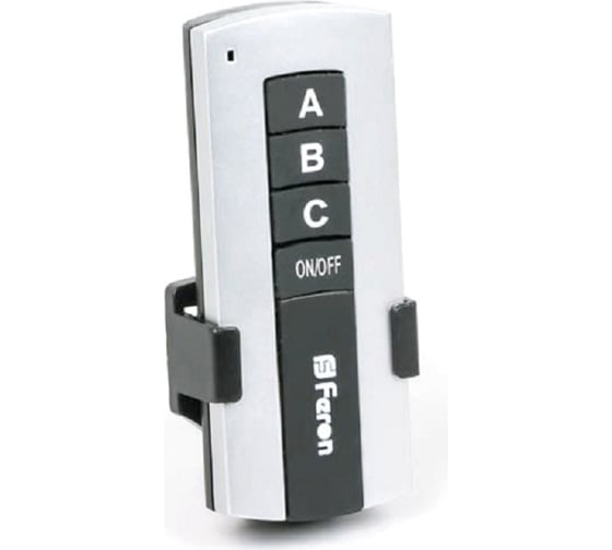 Дистанционный выключатель FERON TM76, 230V, 1000W, 3-х канальный, 30м, с пультом управления, черное серебро, 23345