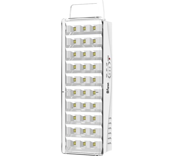 Аккумуляторный светильник FERON 30 LED DC, белый, EL15 12896