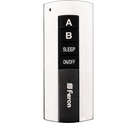 Дистанционный выключатель FERON TM75 230V 1000W 2-х канальный 30м с пультом управления, черное серебро 23344