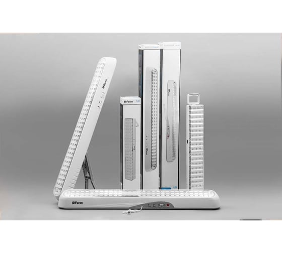 Аккумуляторный FERON 90 LED AC/DC, белый, EL17 12898