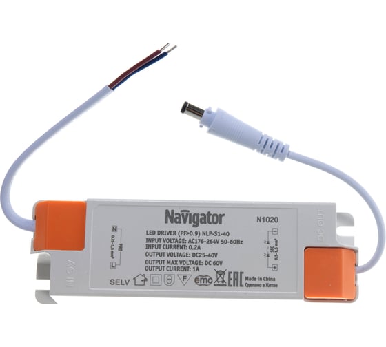 Драйвер Navigator ND-P40-1000mA-IP40 61547