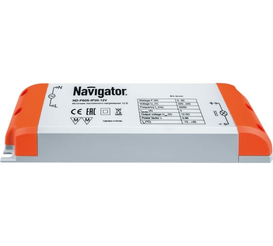 Драйвер Navigator ND-P60S-IP20-12V 94679