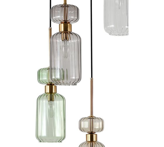 Люстра подвесная ESCADA E14x60W Clear/Beige/Green/Smoke/Amber 1141/5S 1141/5S CL/BG/GN/SM/AM