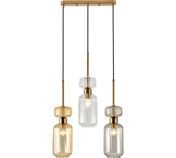 Подвесной светильник ESCADA E14x60W Beige/Clear/Amber 1141/3S 1141/3S BG/CL/AM