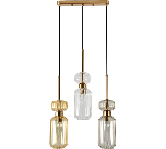 Подвесной светильник ESCADA E14x60W Beige/Clear/Amber 1141/3S 1141/3S BG/CL/AM