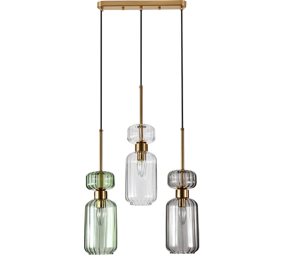 Подвесной светильник ESCADA E14x60W Clear/Green/Smoke 1141/3S 1141/3S CL/GN/SM