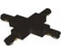 Соединитель крестовой Italline WSO 75 black 1