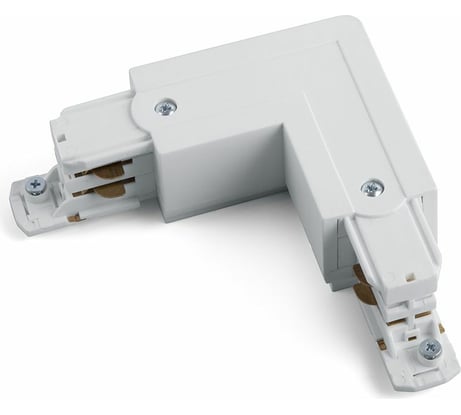 Коннектор левый FERON PRO-0435, белый, L-соединение 41080