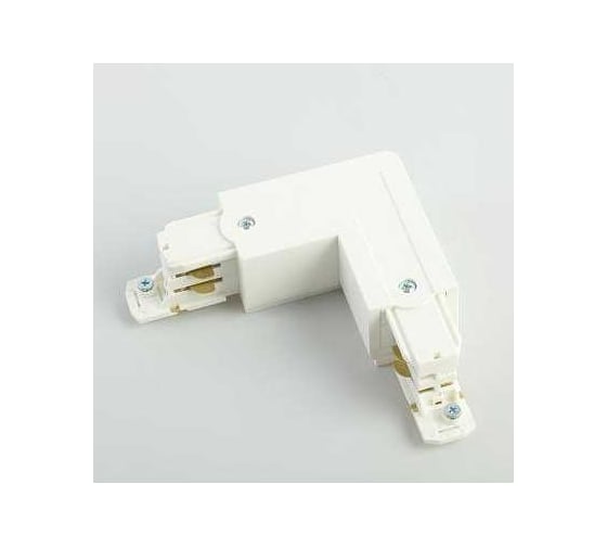 Коннектор левый FERON PRO-0435, белый, L-соединение 41080