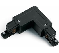 Коннектор левый FERON PRO-0435, черный, L-соединение 41082