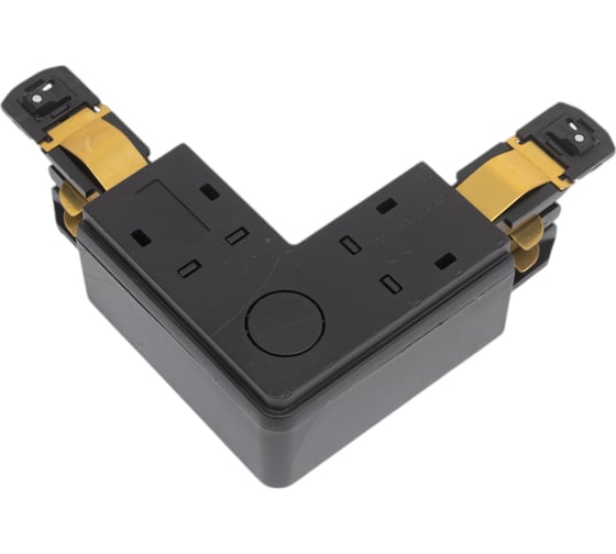 Коннектор левый FERON PRO-0435, черный, L-соединение 41082