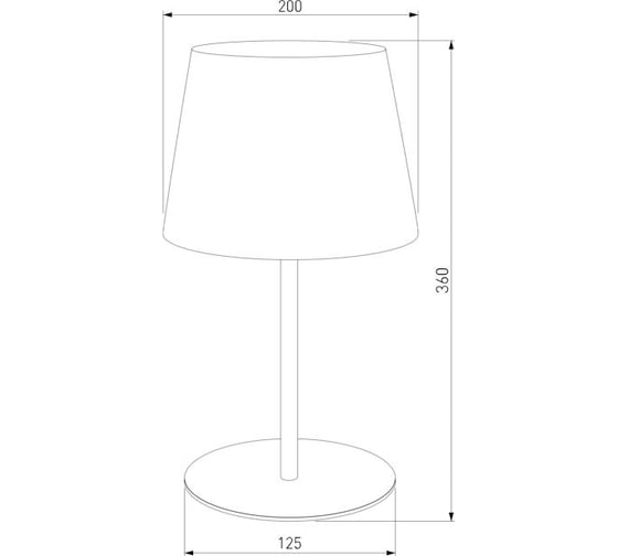 Настольный светильник TK Lighting с тканевым абажуром 2936 Maja Black черный a059605