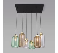Подвесной светильник TK Lighting с плафонами 3328 Marco Green черный/золото a055963