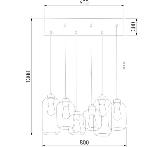 Подвесной светильник TK Lighting с плафонами 3328 Marco Green черный/золото a055963