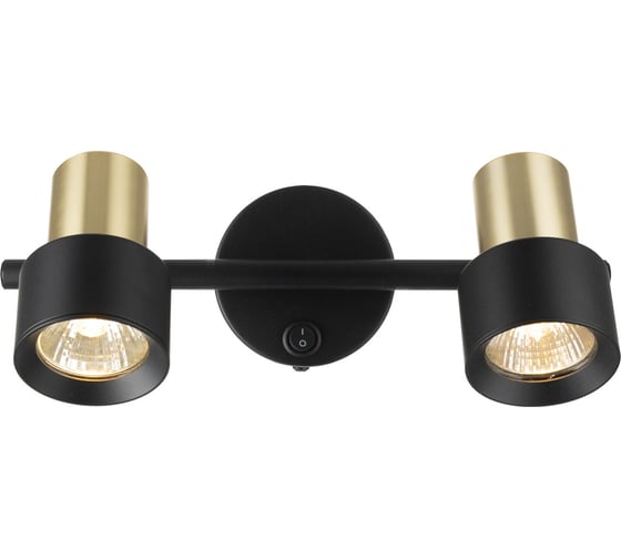 Спот поворотный с выключателем Citilux SAT Чёрный+Золото CL505621